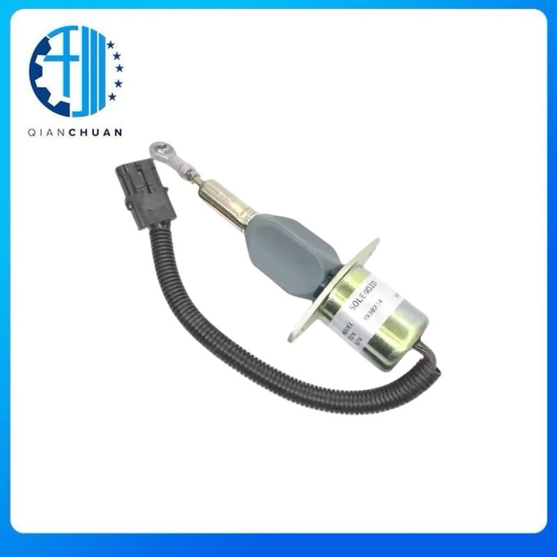 24V 3930234 Diesel Fuel Shut Off Solenoid Valve For Komatsu PC300-7 PC350-7 Excavator Spare Parts